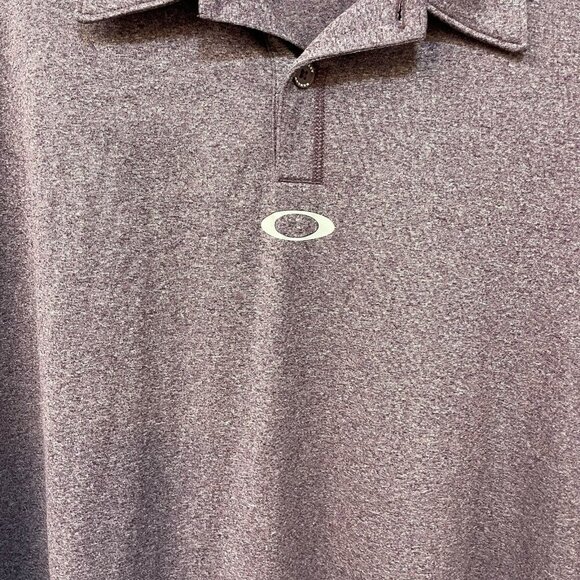 Oakley Hydrolix Polo Mens XXL Purple Tailored Fit Coupe Short Sleeve Collared - Picture 3 of 8